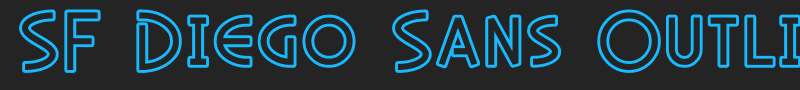 SF Diego Sans Outline font